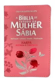 Bblia da Mulher Sabia Com Harpa - Mod 01 Tulipa Rosa