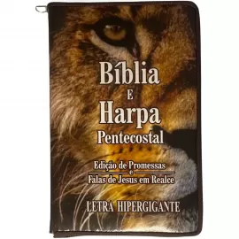 Bblia e Harpa Pentecostal- Hiper Gig Hdo2 Cores Leo Gold