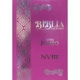 Bblia Jumbo NVI - Coverbook - Rosa