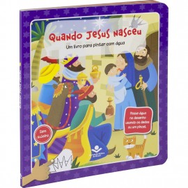 Um livro para pintar com gua - Quando Jesus Nasceu