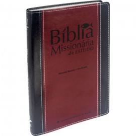 Bblia Missionria de estudo Preto e Vinho