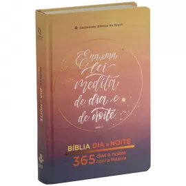 Bblia Dia e Noite 365 na Palavra capa Dura Letteri NAA
