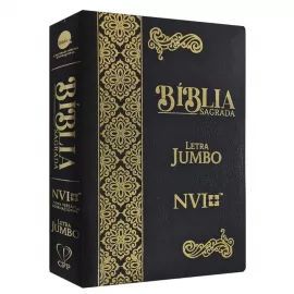 Bblia Jumbo NVI - Coverbook - Preta