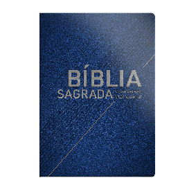 Bblia NVI Letra Grande Luxo Azul