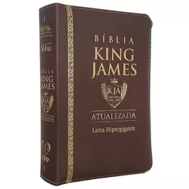 Bblia de Estudo King James Atuali. Pu Zper - Marrom