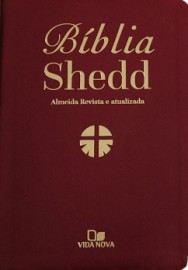 Bblia Shedd - couro bonded vinho -