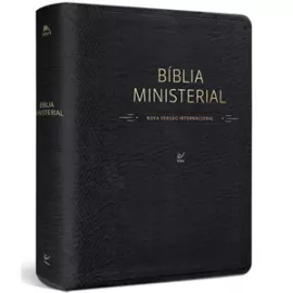 Bblia Ministerial NVI Capa Pu Preto Luxo