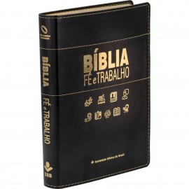 Bblia F e Trabalho - NAA - Capa Luxo - Preta